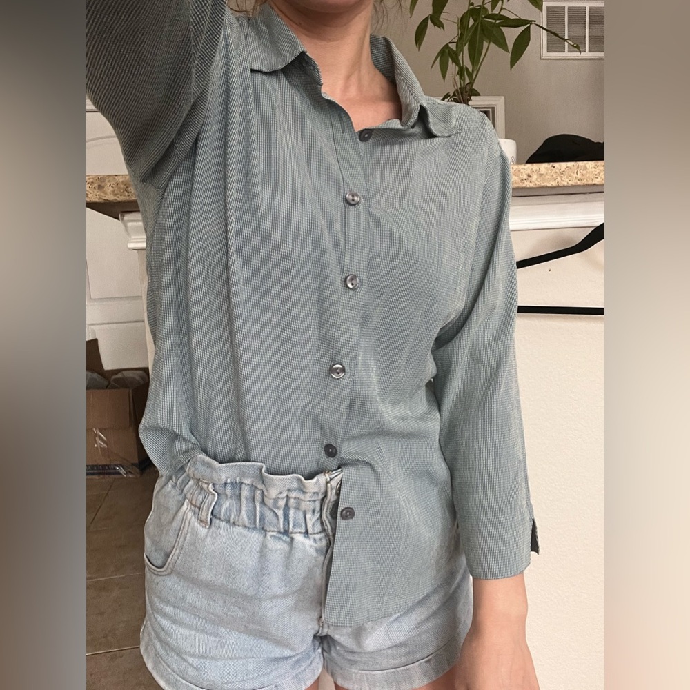 Vintage Christopher & Banks 3/4 sleeve button up